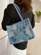Sky blue handbag and shoulder-2