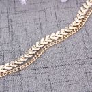 Two-tier Roman necklace, golden-2
