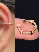 Metal clip earring-3