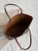 Large brown university handbag-3