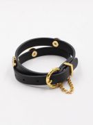 Bvlgari leather bracelet, two layers-3
