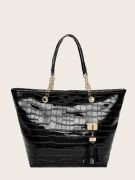 Crocodile-embossed handbag-3