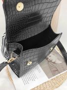 Black bag with elegant strip-2
