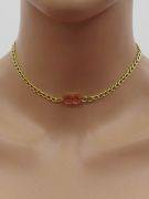 Dior soft gold necklace-4