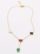 Van Cleef Colorful Clamshell Necklace-4