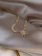 Long star and crescent earring-4