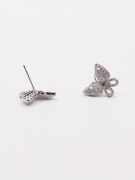 zircon butterfly earring-4
