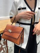 Brown satchel bag for women-5