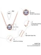 Round cubic zirconia necklace-5