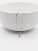 Cartier silver cubic zirconia necklace-5