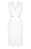 فستان بليزر أبيض-5
