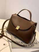 Brown satchel bag-5
