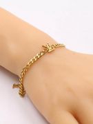 Louis Vuitton soft golden bracelet-5