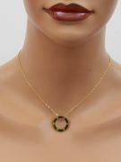 Round gold Cartier necklace-6