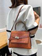 Brown satchel bag for women-7