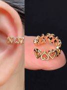 Metal clip earring-7