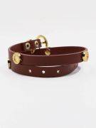Bvlgari leather bracelet, two layers-8