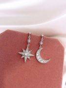 Long star and crescent earring-9