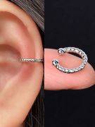 Metal clip earring-9
