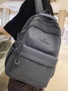 Gray large backpack-6