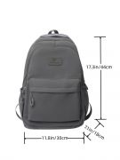 Gray large backpack-3