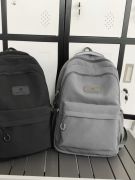 Gray large backpack-4