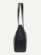 Elegant black leather handbag-3