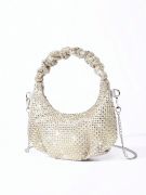 Silver and gold crystal evening bag-1
