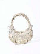 Silver and gold crystal evening bag-11