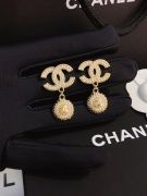 Chanel Logo Pendant Earring-1