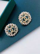 Chanel middle round earring-2