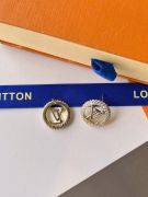 Louis Vuitton Zircon Curve Logo Earring-3