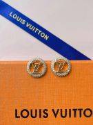 Louis Vuitton Zircon Curve Logo Earring-8