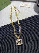 Gucci large gold crystal necklace-1