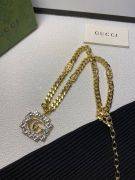 Gucci large gold crystal necklace-5