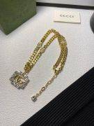 Gucci large gold crystal necklace-6
