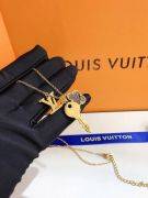 Louis Vuitton gold necklace-4