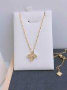 Louis Vuitton necklace with soft cubic zirconia-3