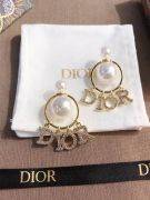 Dior round gold hoop earring-1