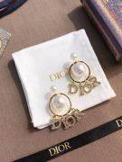 Dior round gold hoop earring-2