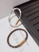 Louis Vuitton brown leather bracelet-1