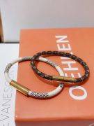 Louis Vuitton brown leather bracelet-3