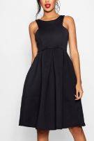 Dress May Scuba Black Medium length-2