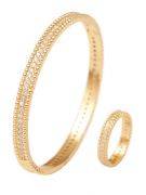 SLIM Bracelet and ring, Van Cleef & Arpels zircon-7