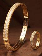 SLIM Bracelet and ring, Van Cleef & Arpels zircon-3