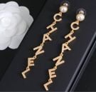 Chanel Crystal Pearl Long Earring-2