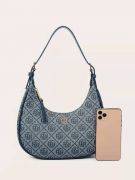 Blue baguette bag-3