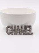 Chanel crystal lettering brooches-6