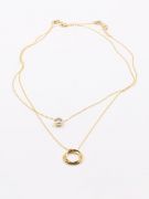 Cartier two layer gold necklace-2