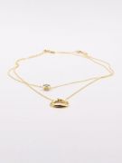 Cartier two layer gold necklace-3